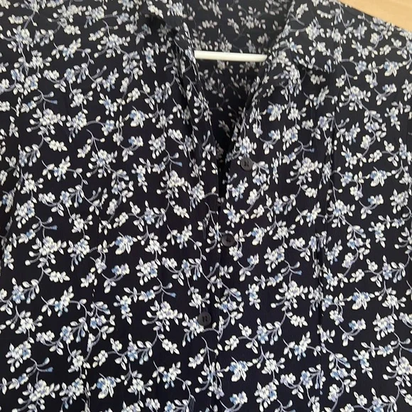 Floral midi blue dress, size 6 - Picture 3 of 3